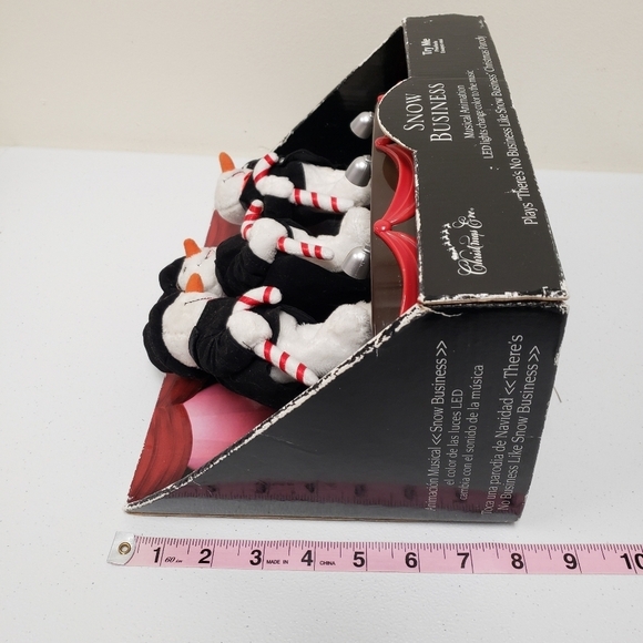 Santa's Best Snow Business Animated Musical Snowmen Christmas Eve Holiday Decor - Picture 15 of 16